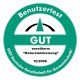 Logo der GGT Deutschen Gesellschaft für Gerontotechnik, das eine ausgezeichnete Bewertung im Benutzertest der eurotherm Natursteinheizung symbolisiert.